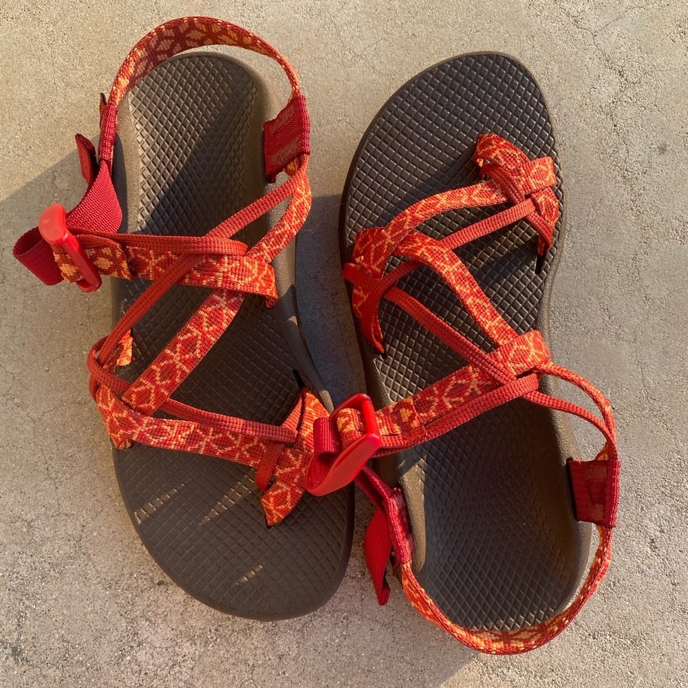 Orange Chacos Womens 8